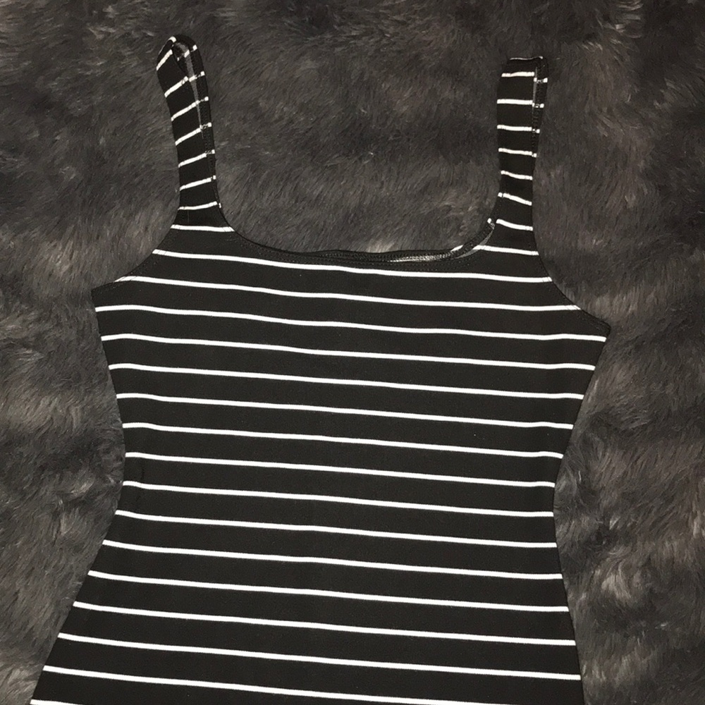 American apparel stripped midi dress